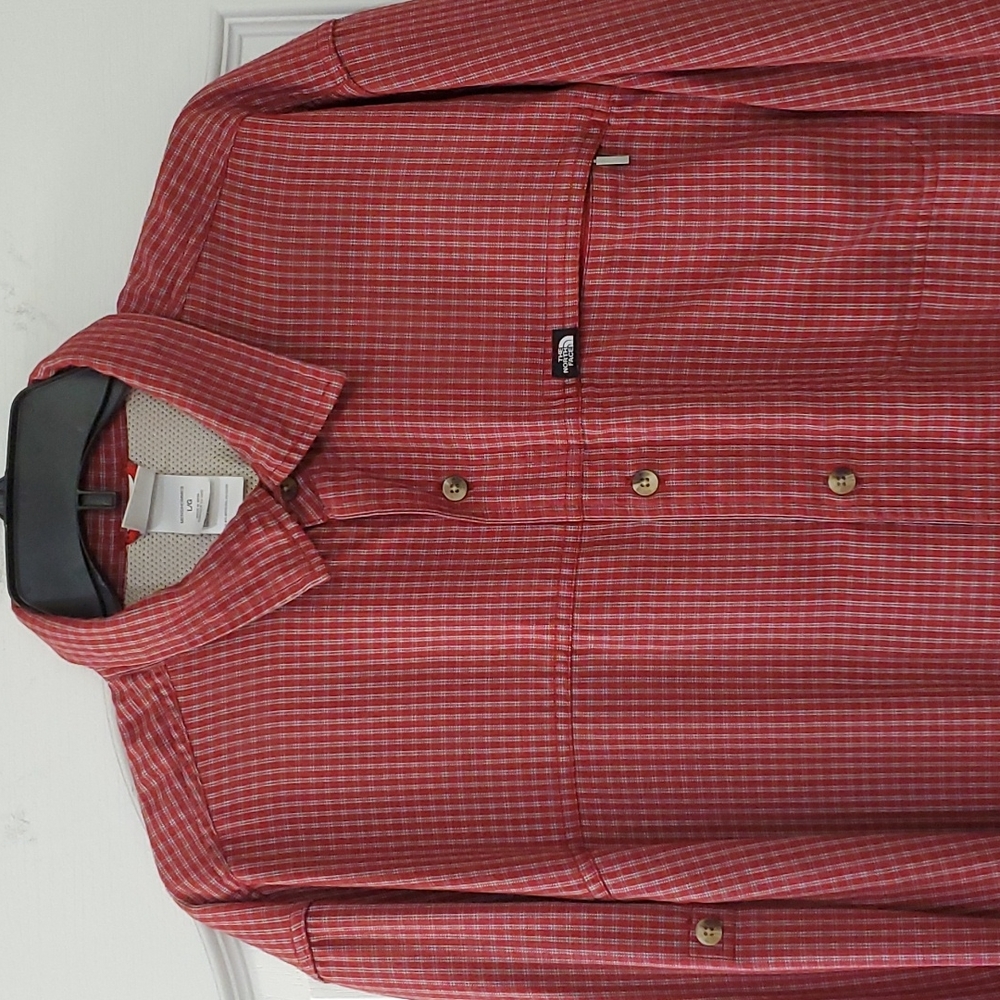 The North Face plaid button down button up